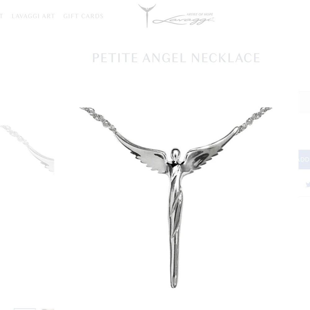 Silver reconciliation Angel Necklace